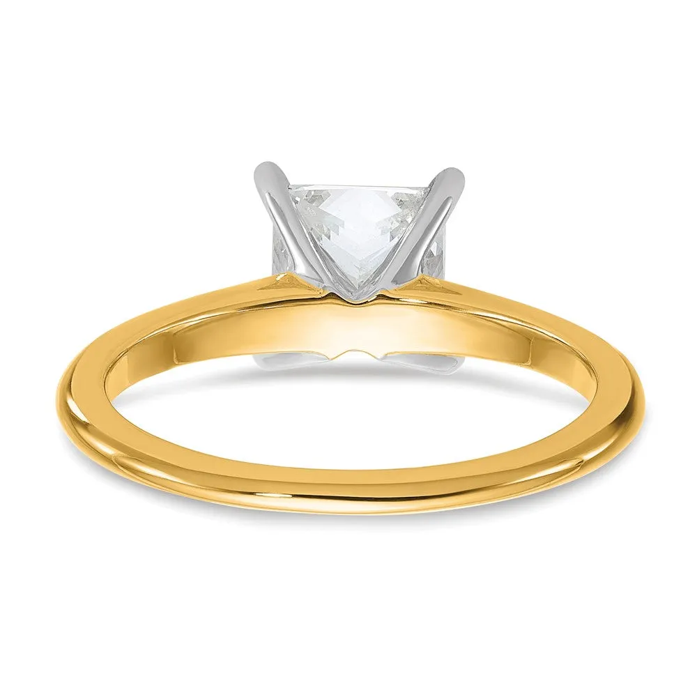 14k Gold 1 1/2 Ct Certified Lab Grown Diamond Solitare Engagement Ring