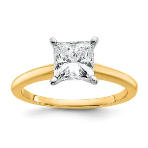 14k Gold 1 1/2 Ct Certified Lab Grown Diamond Solitare Engagement Ring