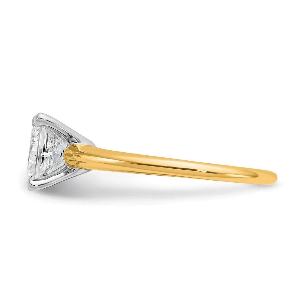 14k Gold 1 1/2 Ct Certified Lab Grown Diamond Solitare Engagement Ring