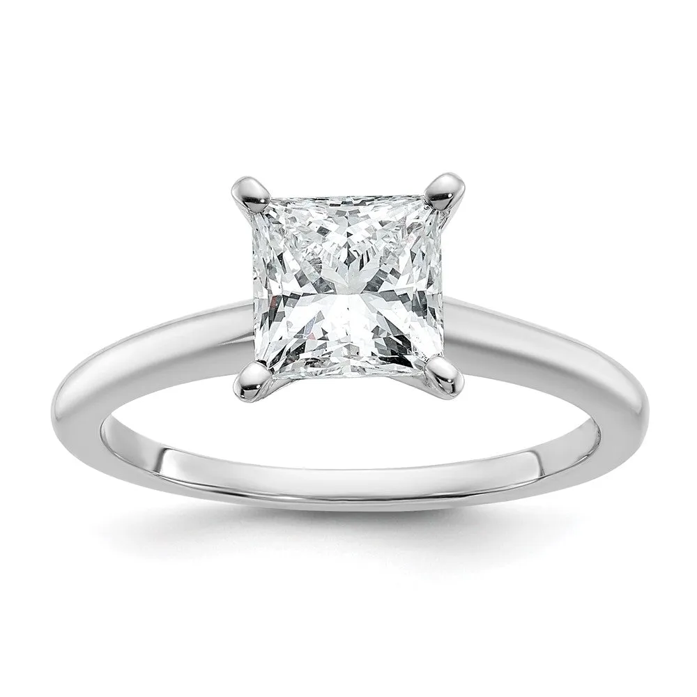 14k Gold 1 1/2 Ct Certified Lab Grown Diamond Solitare Engagement Ring