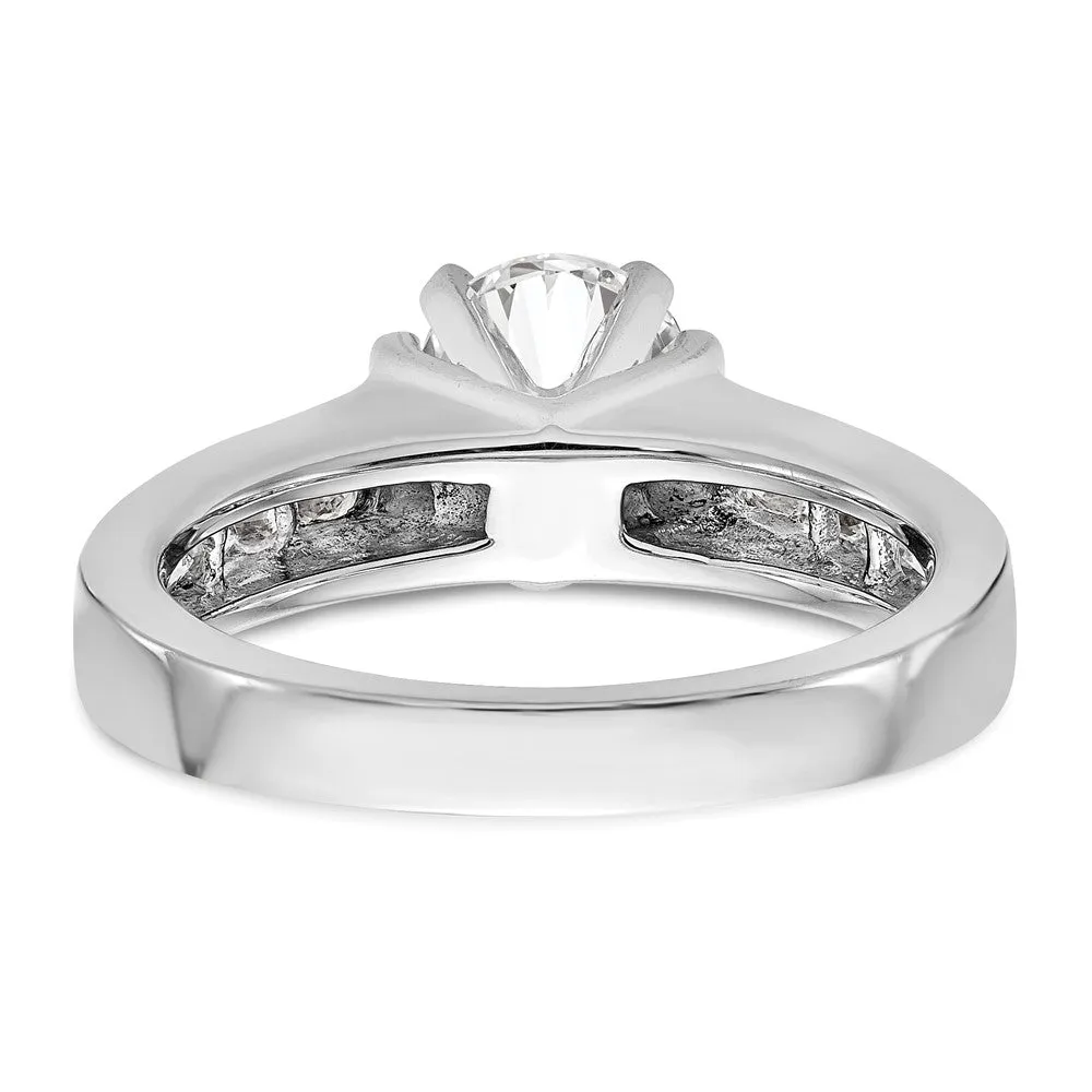 14K White Gold 1/2 Ct Lab Grown Diamond Engagement Ring