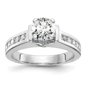14K White Gold 1/2 Ct Lab Grown Diamond Engagement Ring