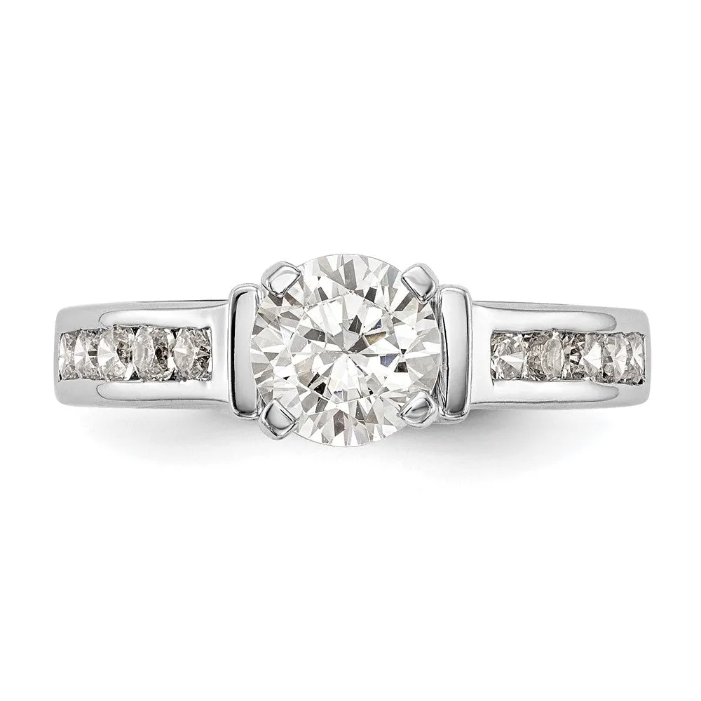 14K White Gold 1/2 Ct Lab Grown Diamond Engagement Ring