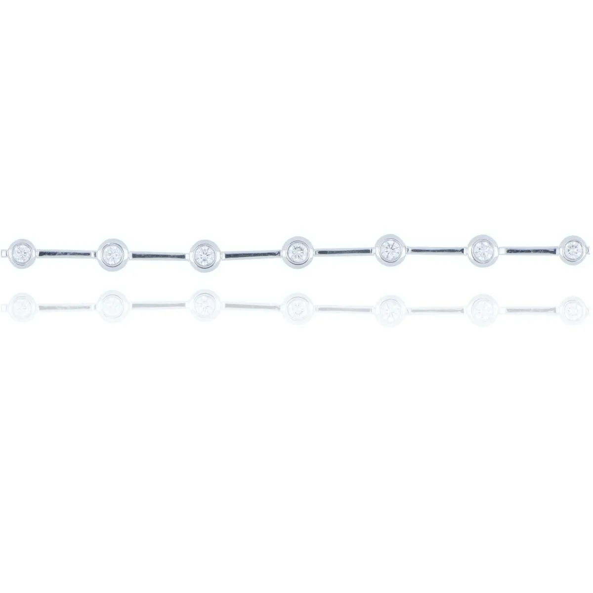 18ct White Gold 0.43ct Diamond Bracelet