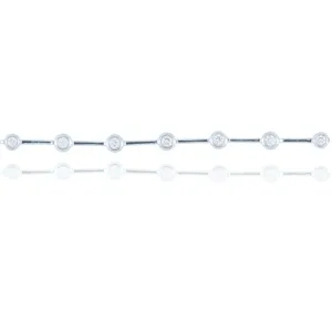 18ct White Gold 0.43ct Diamond Bracelet