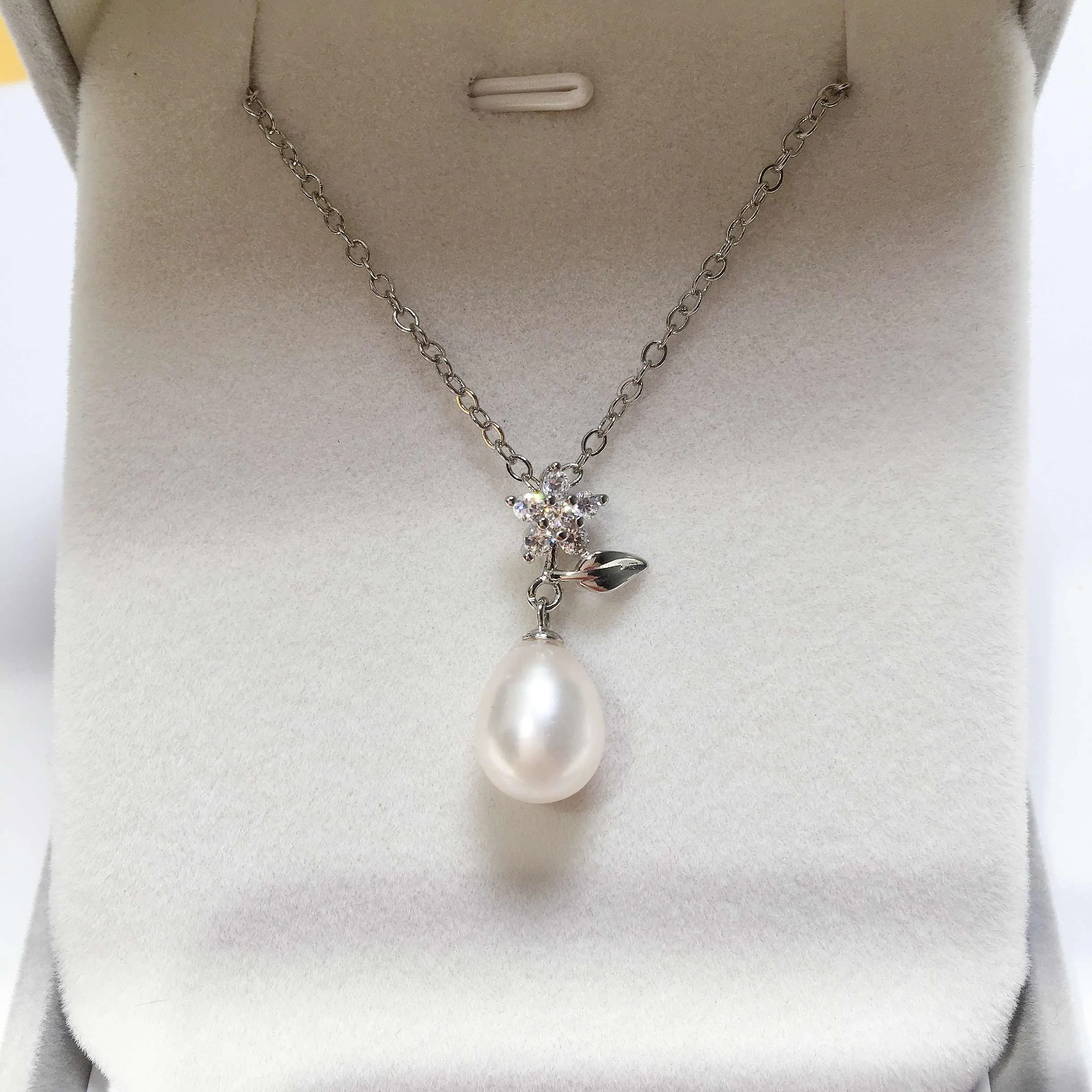 18K Gold Plating Pearl Pendant Real Natural Freshwater Pearl Necklace