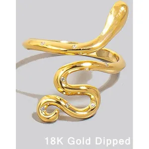 18K GOLD SNAKE RING
