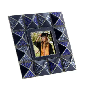 1928 Jewelry Pyramidal Elegance Square Crystal Picture Frame 2" X 2"
