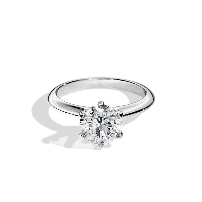 1ct Moissanite Solitaire 6 Prong Rings