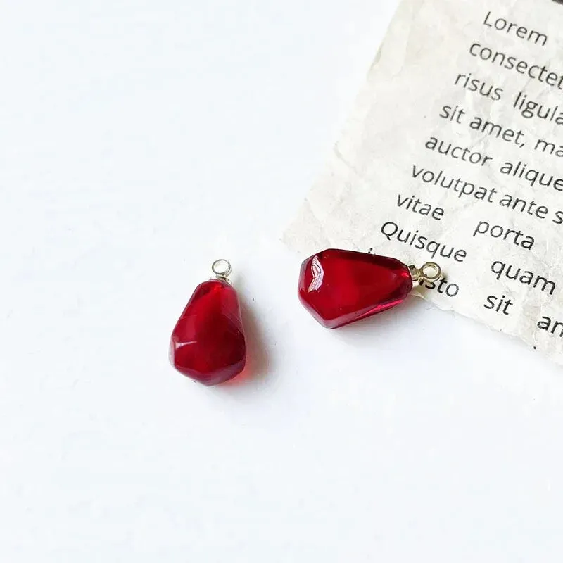6pcs Grape Fruits Resin Food Charms Diy Findings Kawaii 3D Keychain Bracelet Earring Pendant Charms for Jewelry Making Suppplies