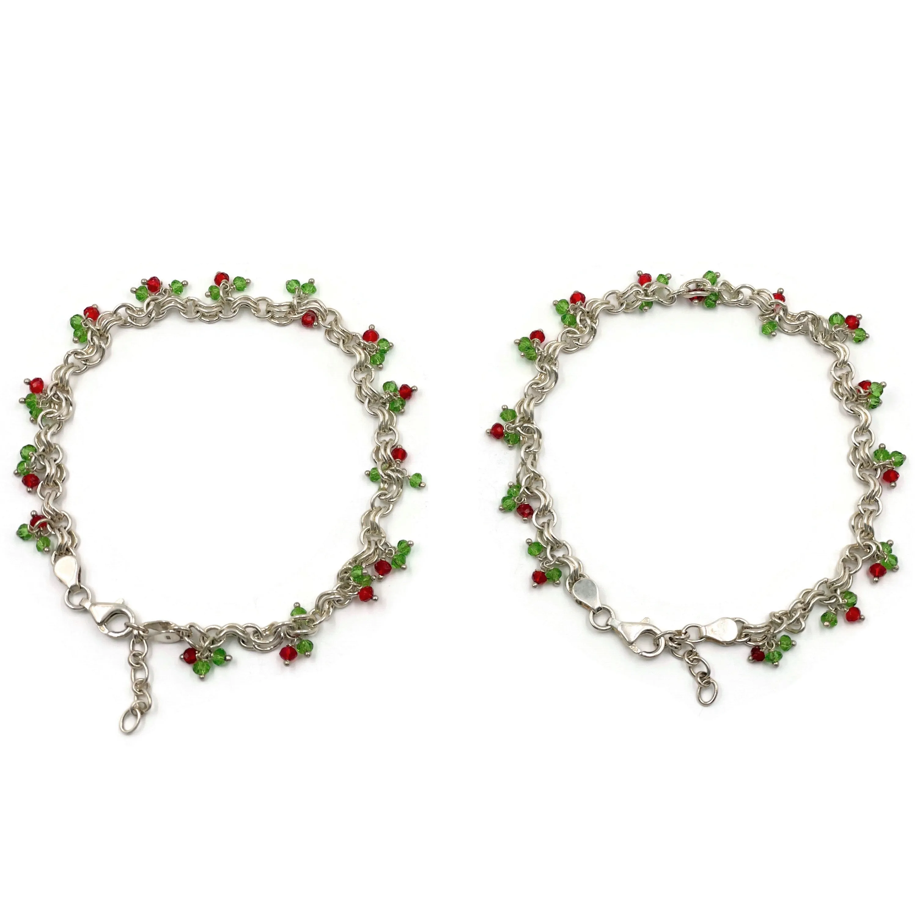 925 Sterling Silver Antique Style Anklet - #105