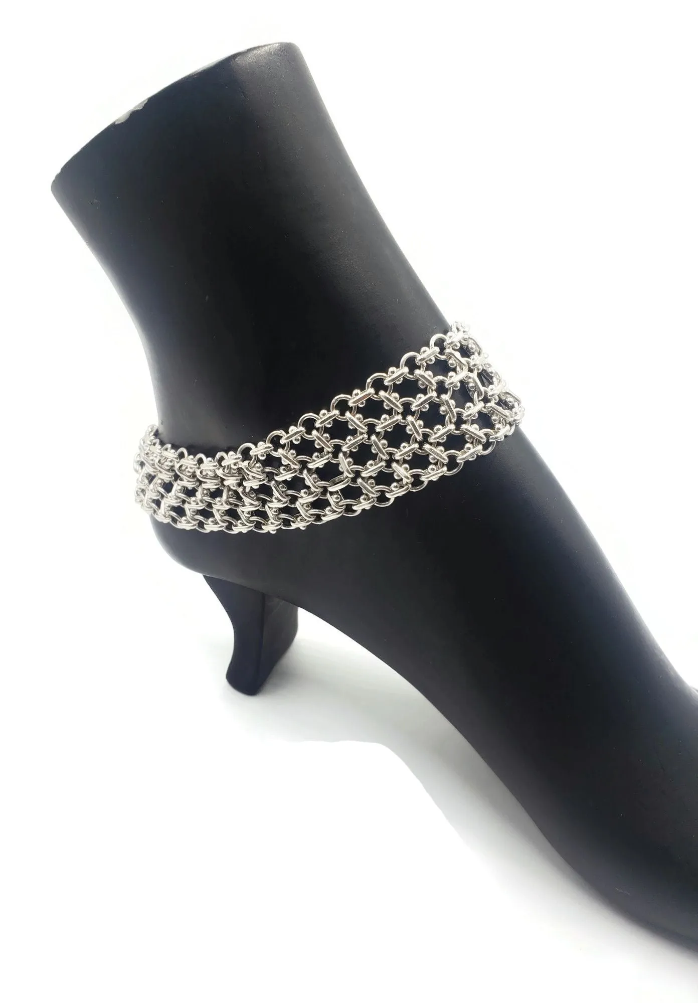 925 Sterling Silver Bridal Anklet - #41