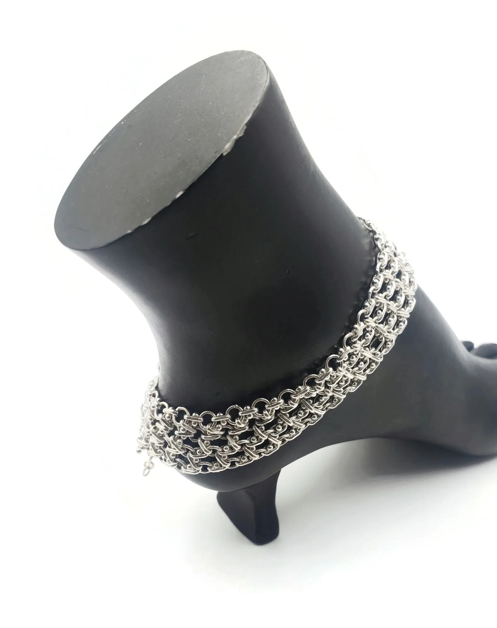 925 Sterling Silver Bridal Anklet - #41
