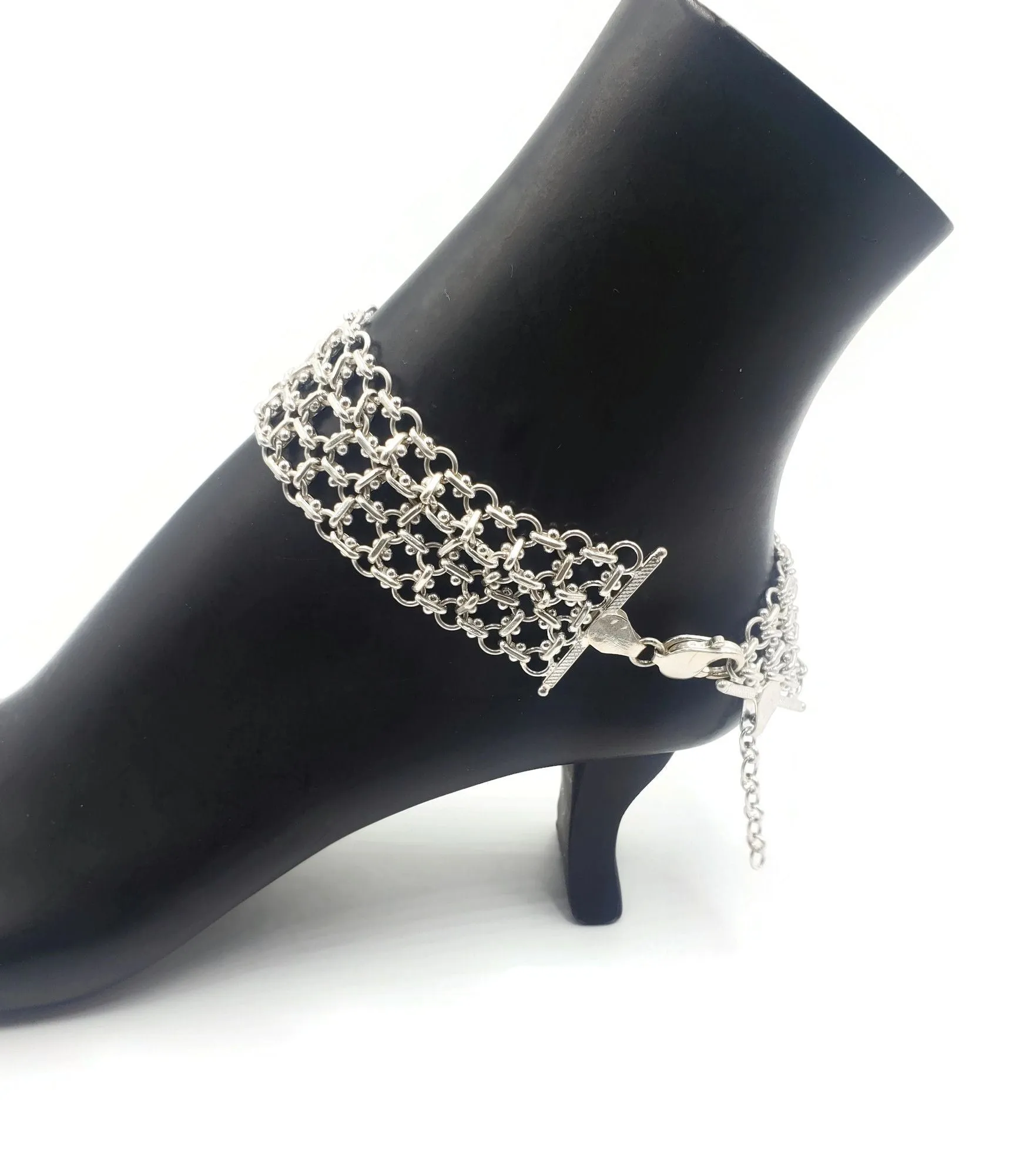 925 Sterling Silver Bridal Anklet - #41