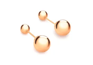 9ct Rose Gold Reverable Ball Studs