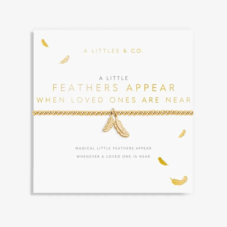 A Little 'Feathers Appear When Loved Ones Are Near' Bracelet
