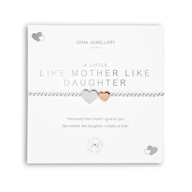 A Little Like Mother Like Daughter Silver 17.5cm Stretch Bracelet 5217