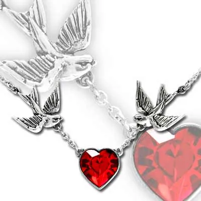 Alchemy Swallow Heart Pendant UL17 ULFP1