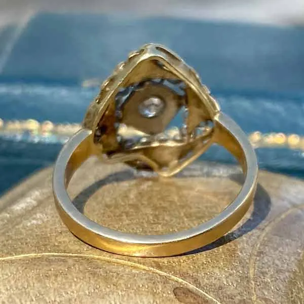 Art Deco Filigree Diamond Ring, 0.06ctw.