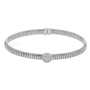 Bangle in 18k Gold with Diamonds LB2398 WHITE 18K X WHITE