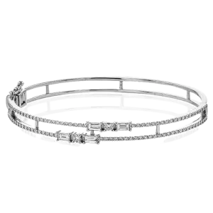 Bangle in 18k Gold with Diamonds LB2409 WHITE 18K X WHITE