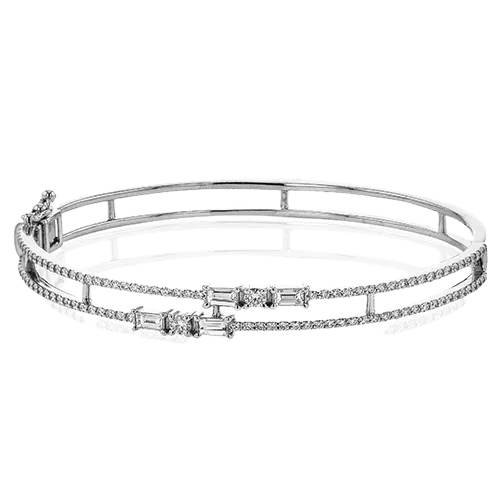 Bangle in 18k Gold with Diamonds LB2409 WHITE 18K X WHITE