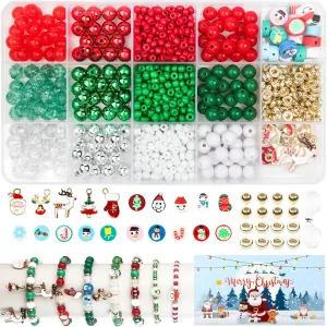 Bead set for threading, 880 pieces bracelets do it yourself colorful beads craft beads Pearls