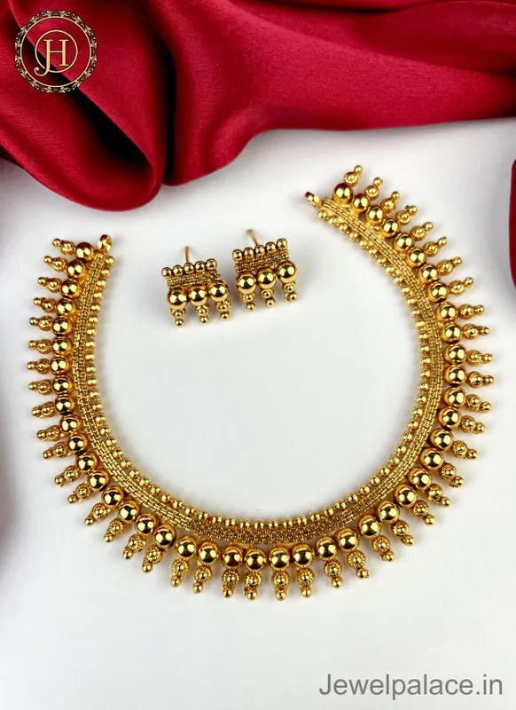 Beautiful Gold Finish Designer Necklace  JH1938