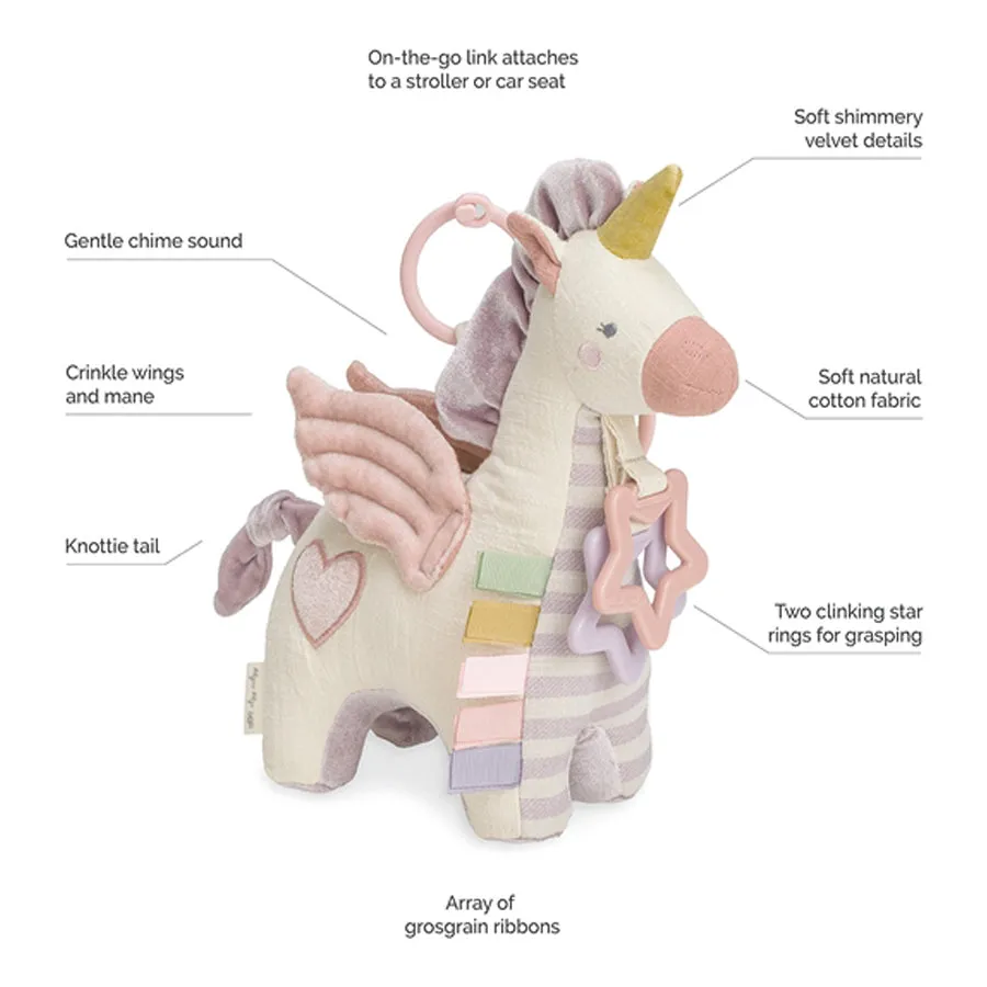 Bitzy Bespoke™ Link & Love Teething Activity Toy - Unicorn