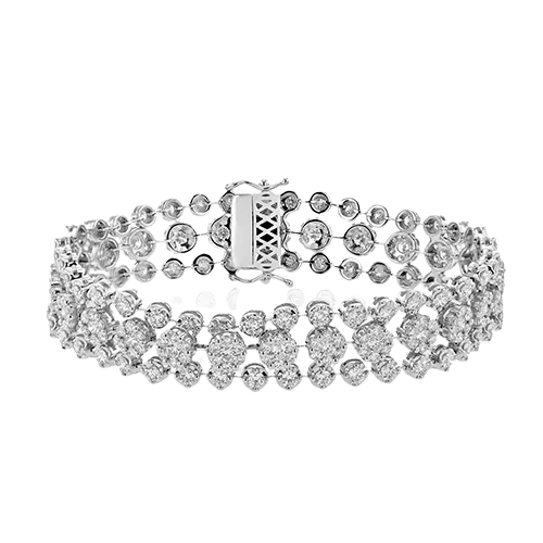 Bracelet in 18k Gold with Diamonds LB2498 WHITE 18K X WHITE