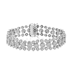 Bracelet in 18k Gold with Diamonds LB2498 WHITE 18K X WHITE