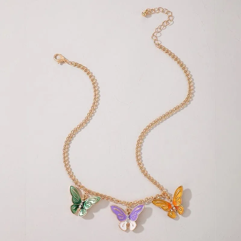 Butterfly Necklace Butterfly Element Fashion Necklace Valentine's Day Gifts