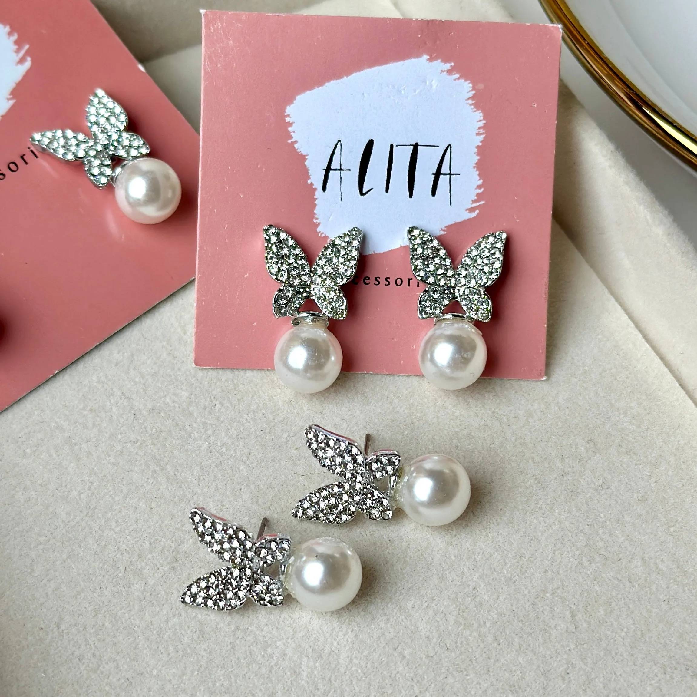 Butterfly Studs (Silver)