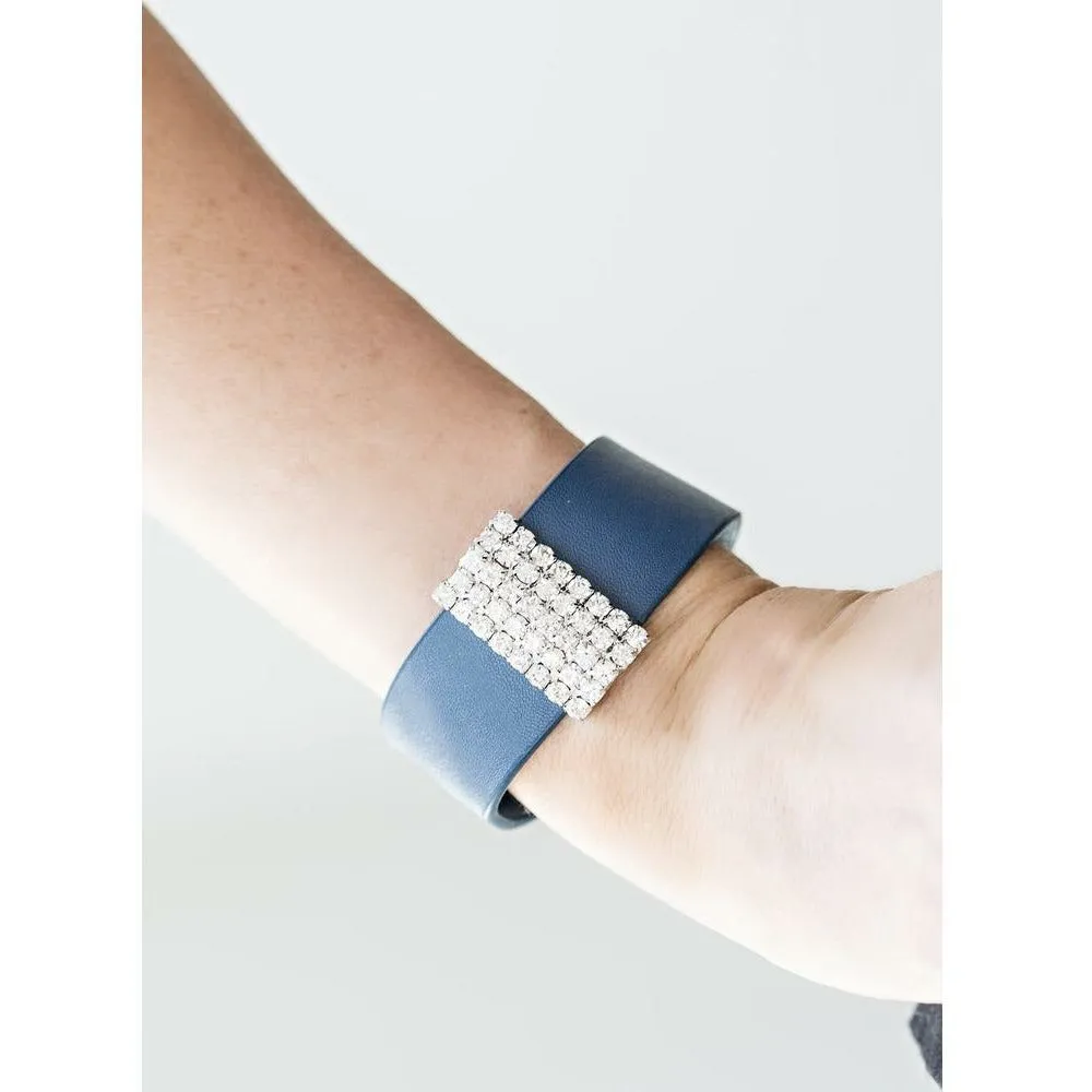 Catwalk Blue Leather Bracelet