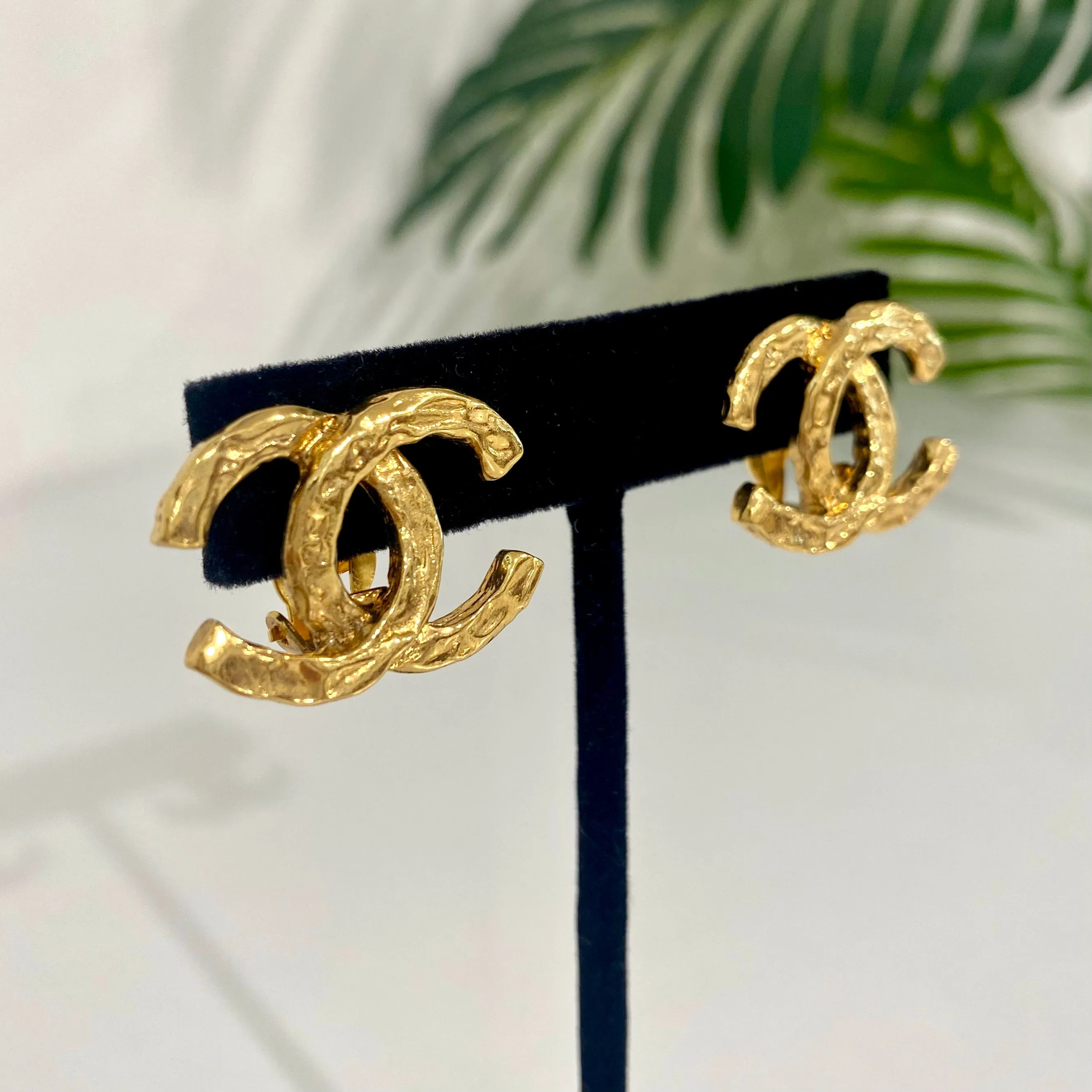 Chanel Vintage CC Earrings