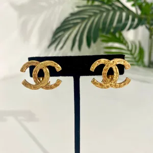 Chanel Vintage CC Earrings