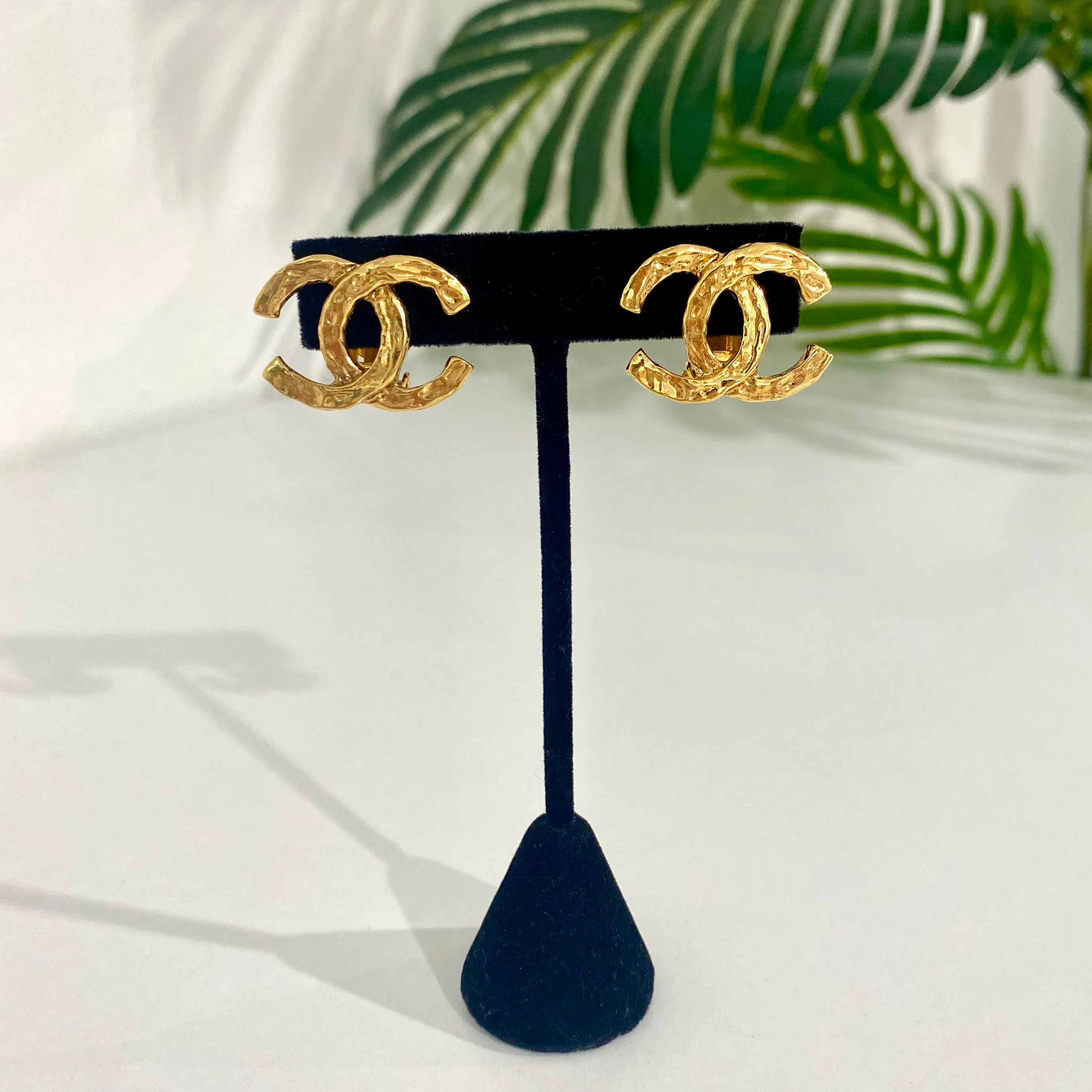 Chanel Vintage CC Earrings