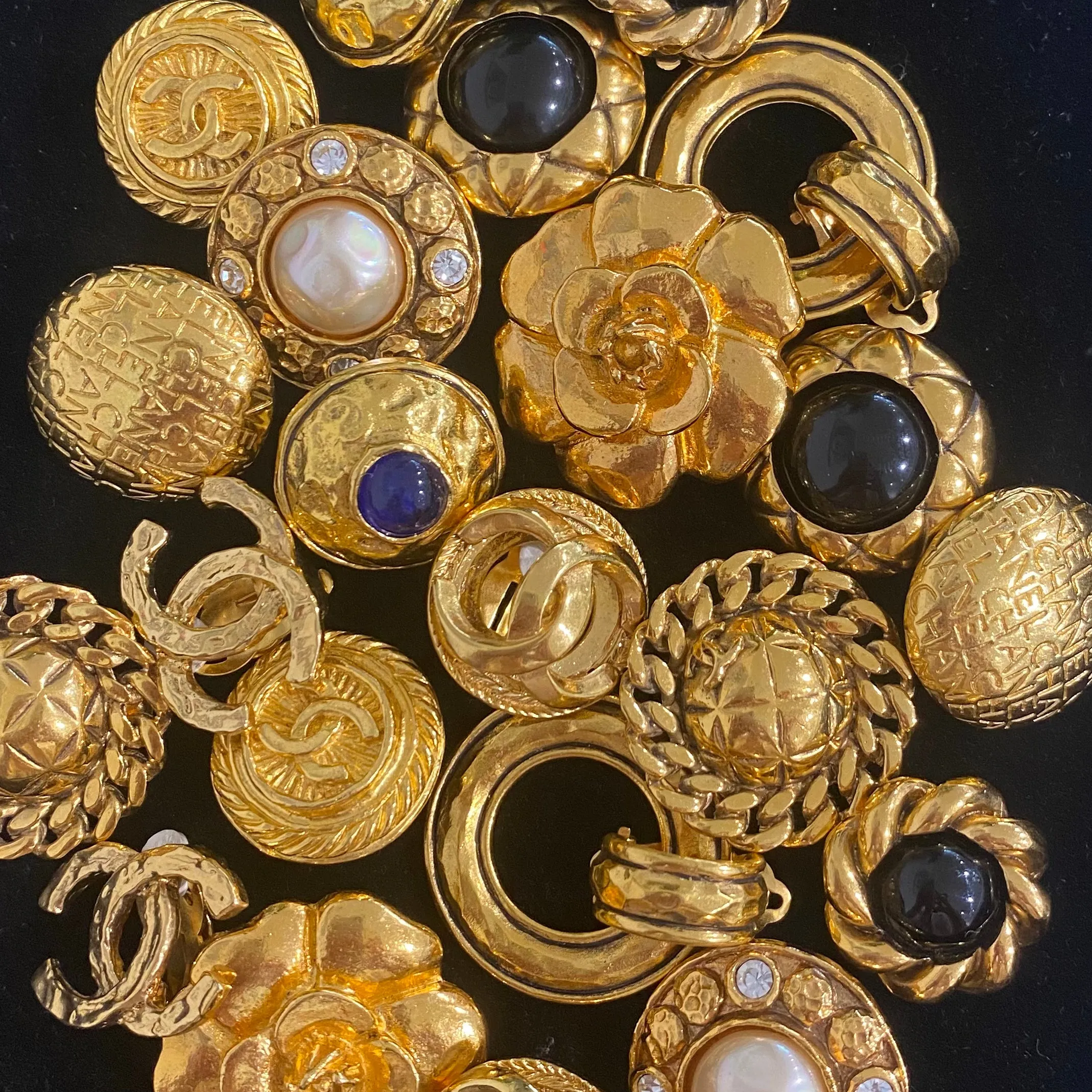 Chanel Vintage CC Earrings