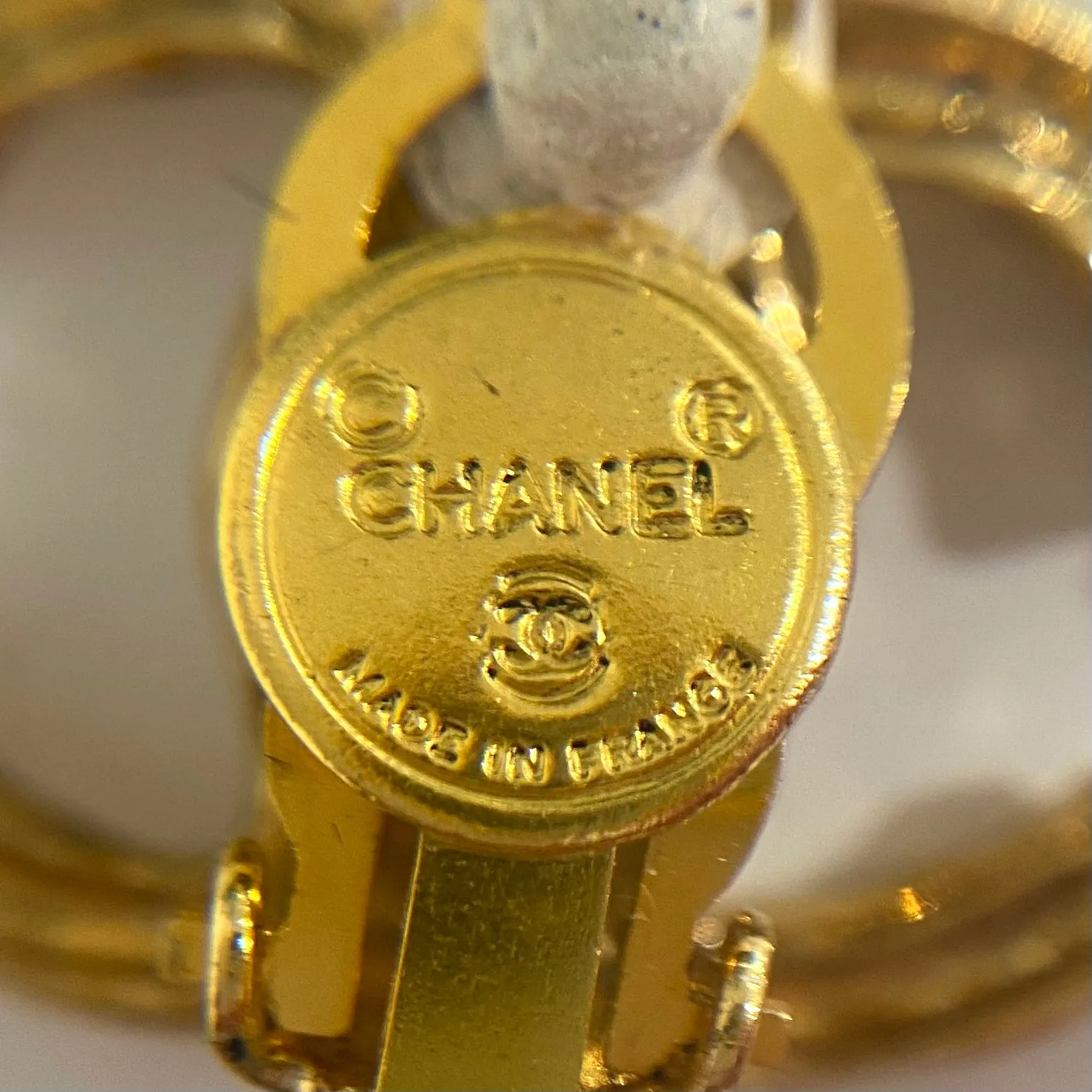 Chanel Vintage CC Earrings
