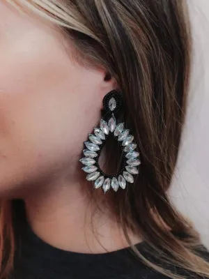 City Lights Drop Earrings - Black