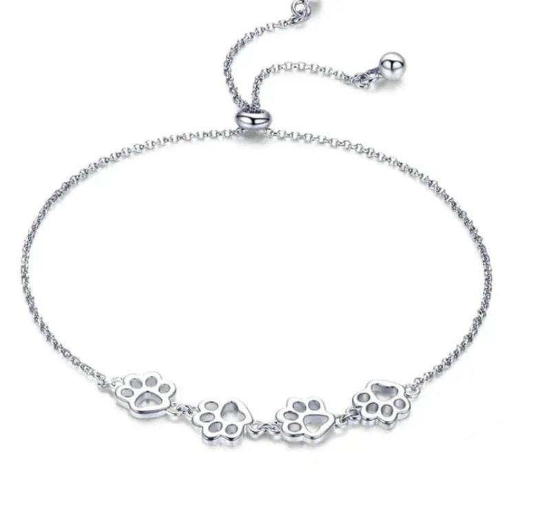 Classic Animal Paw Print Bracelets