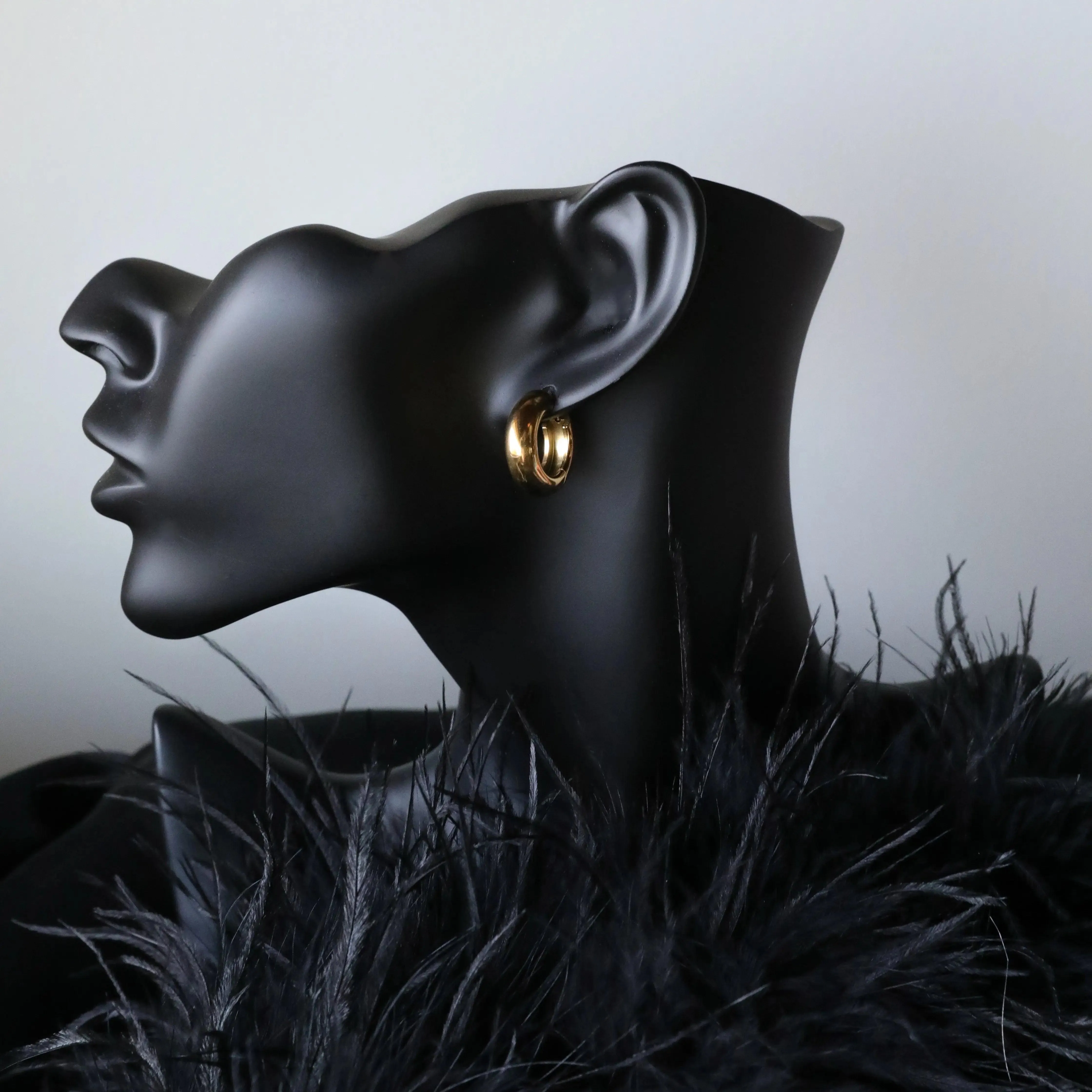 Classic Chunky Hoops - Gold