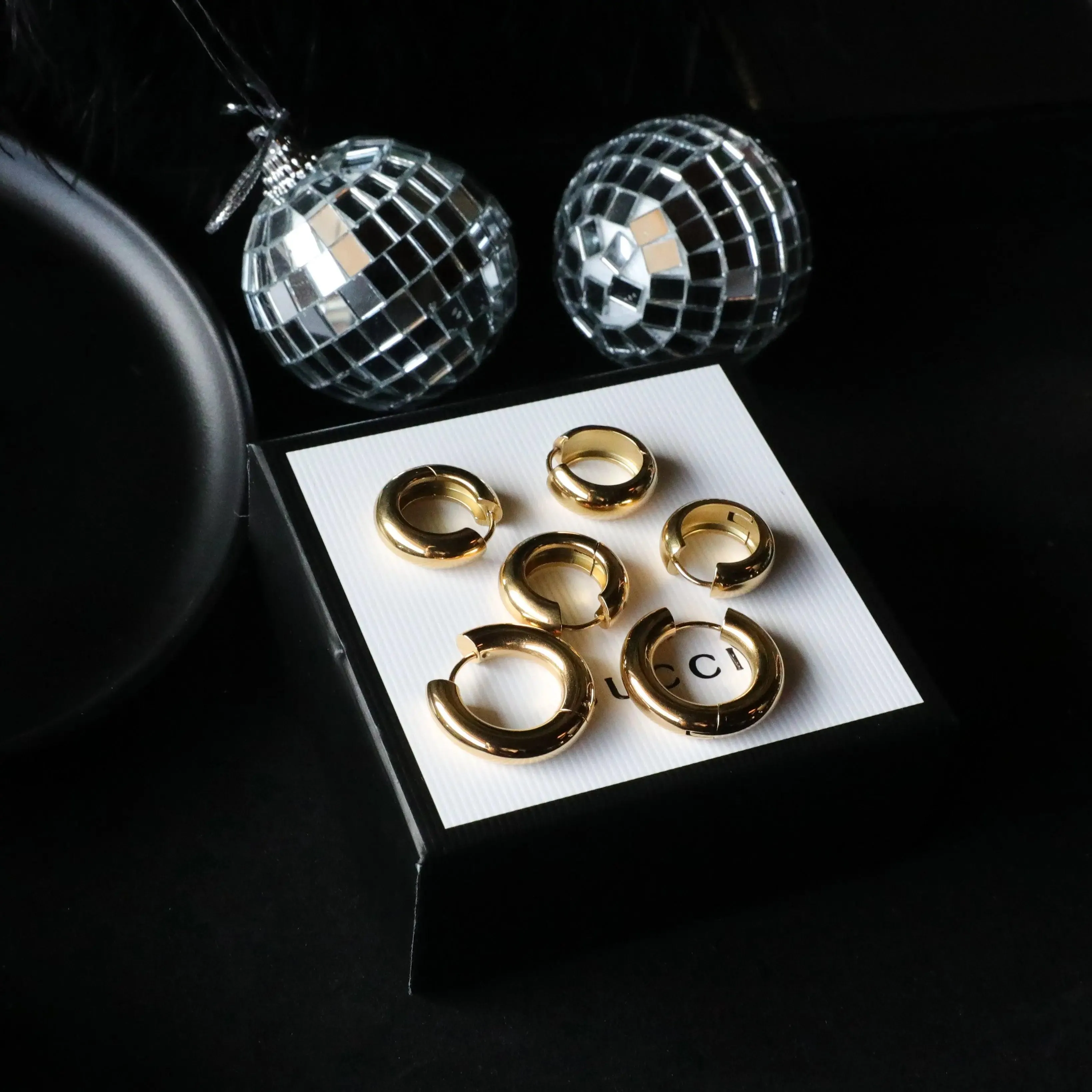 Classic Chunky Hoops - Gold