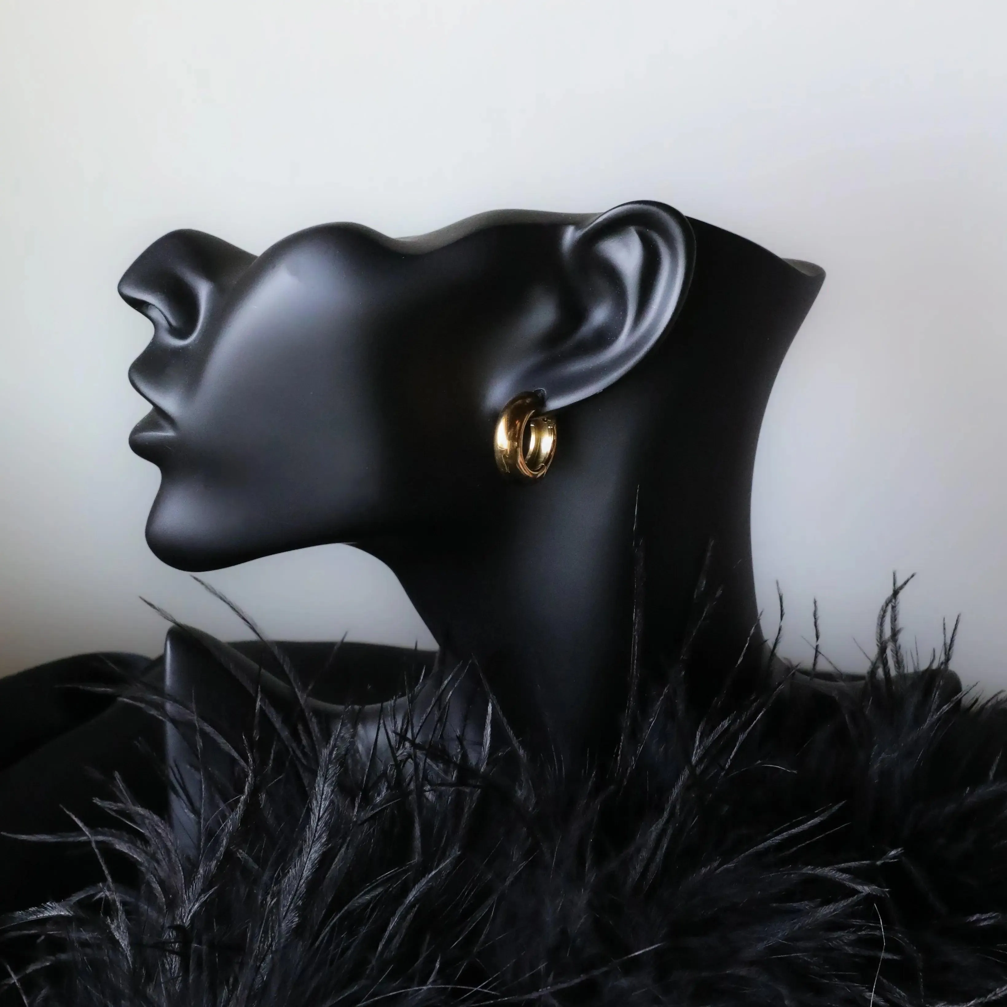 Classic Chunky Hoops - Gold