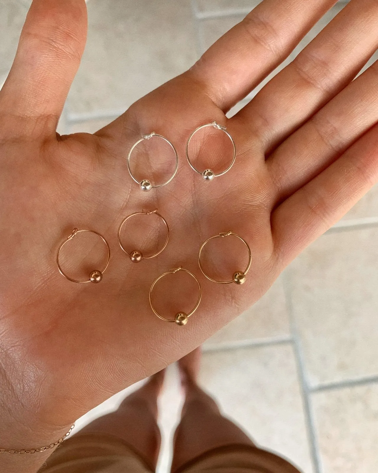 Classic Hoop Earrings  - Sterling Silver