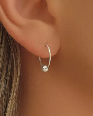 Classic Hoop Earrings  - Sterling Silver