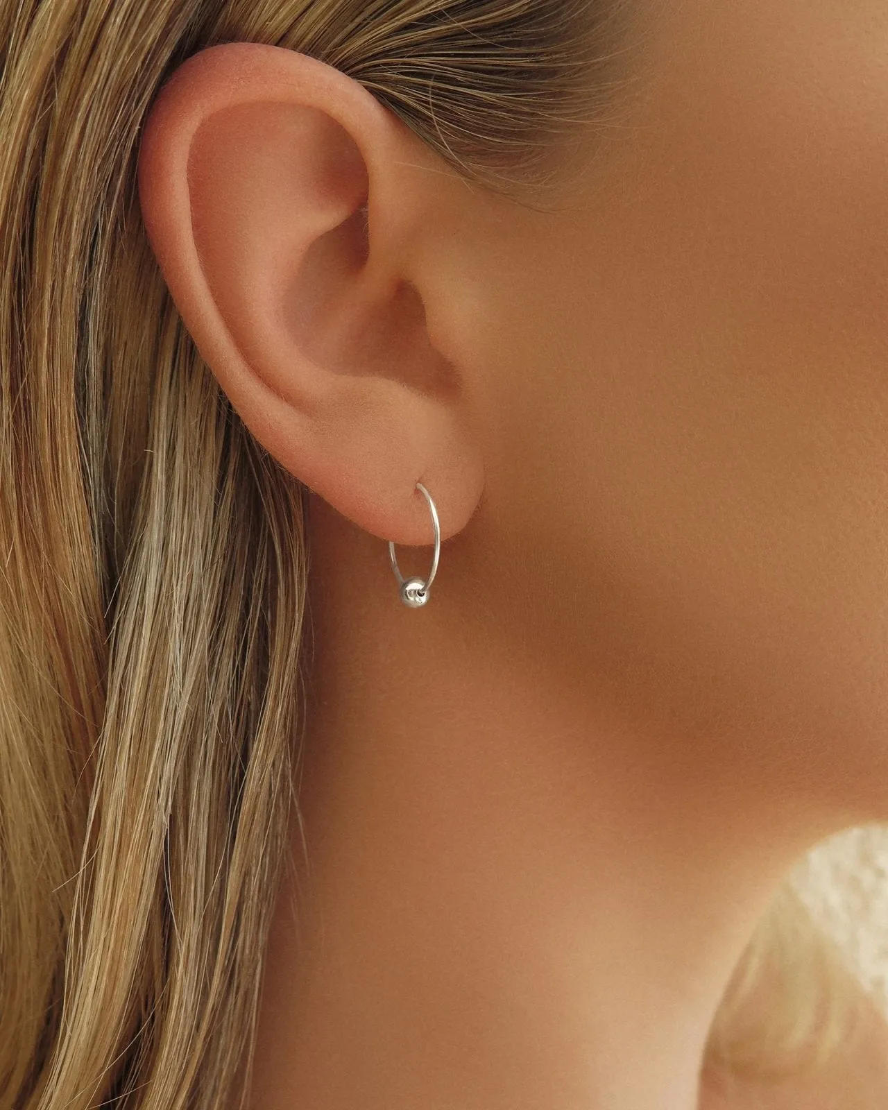 Classic Hoop Earrings  - Sterling Silver