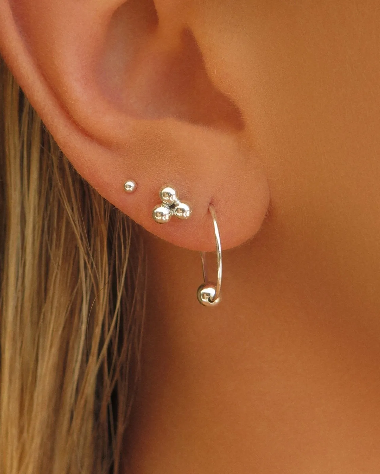 Classic Hoop Earrings  - Sterling Silver