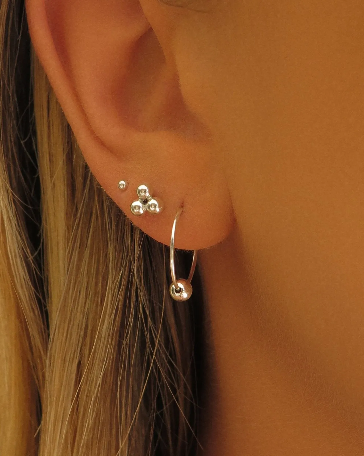 Classic Hoop Earrings  - Sterling Silver