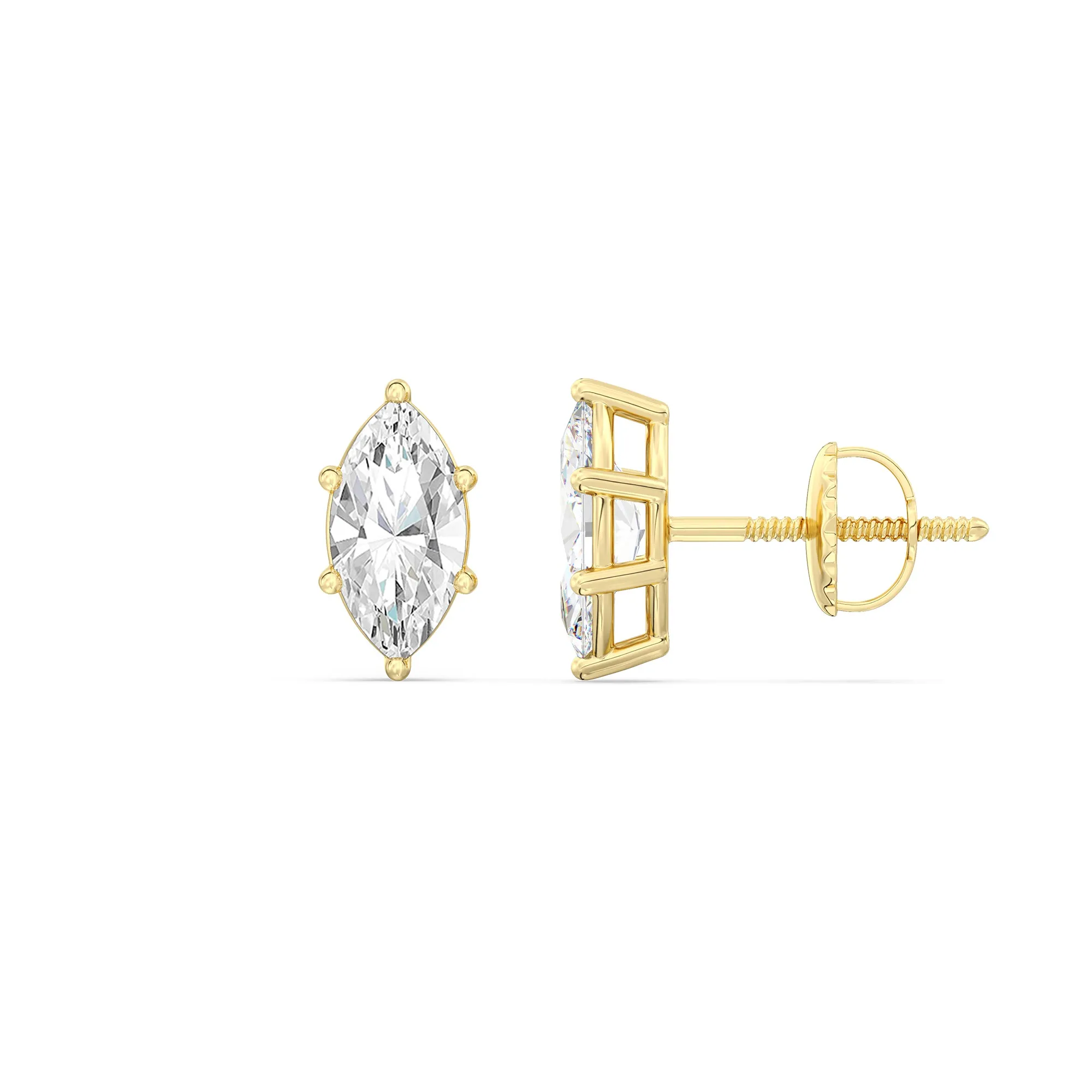 Classic Marquise Stud Earrings